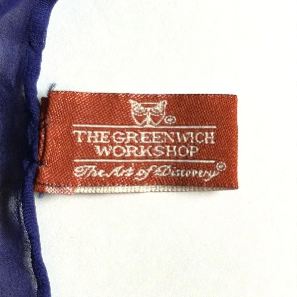The Greenwich Workshop Silk Scarf Seaport Garden Mystic Painting by Paul Landry